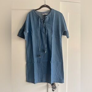 Vineyard Vines Blue Short Denim Dress - Like New